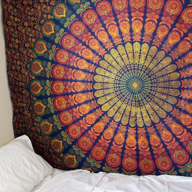 Grand drap mural MANDALA indien 200 x 150cm – Image 2