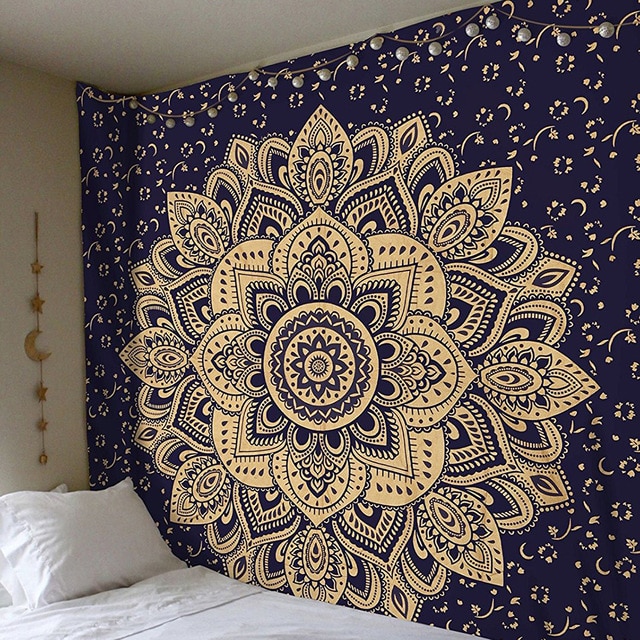 Grand drap mural MANDALA indien 200 x 150cm – Image 3