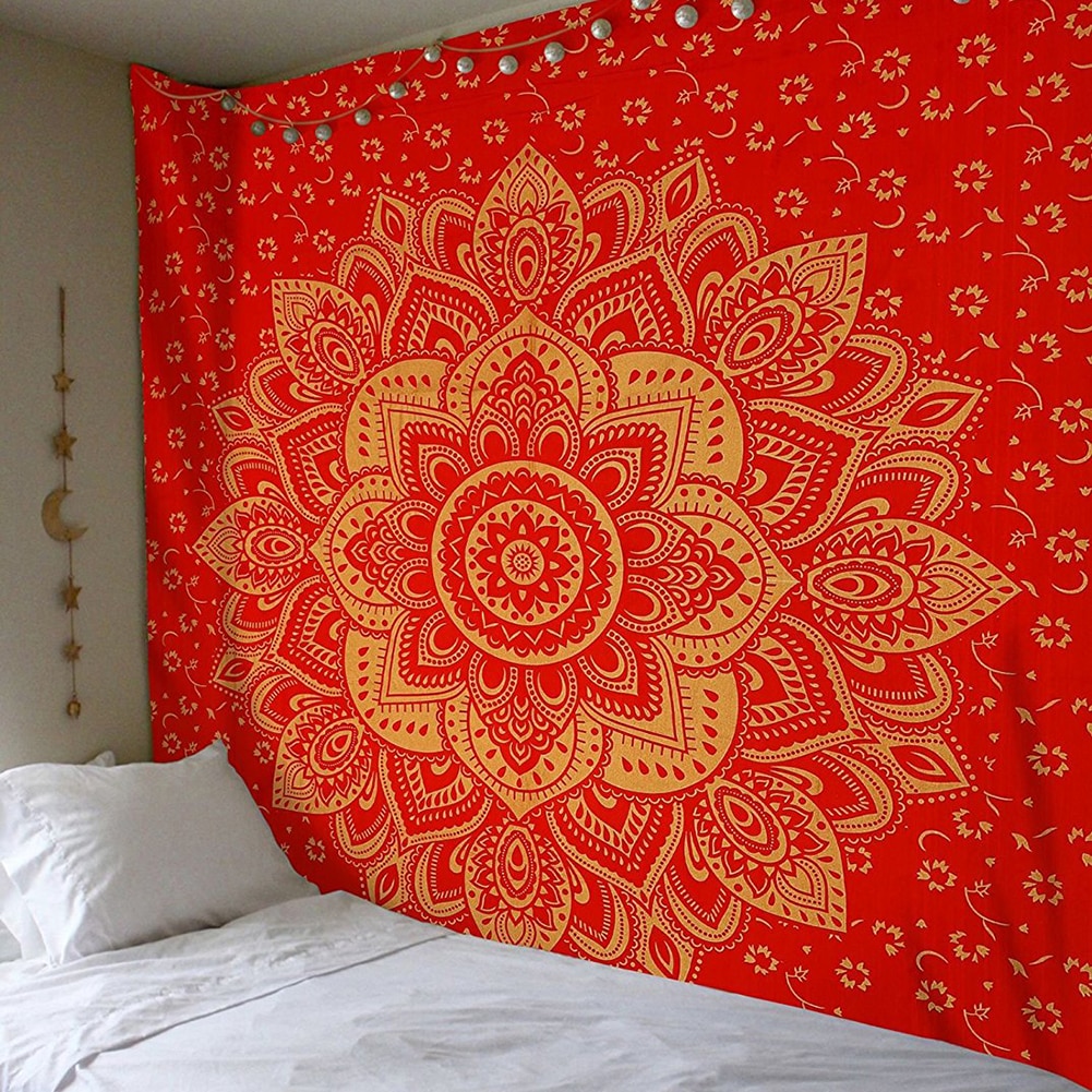 Grand drap mural MANDALA indien 200 x 150cm – Image 7