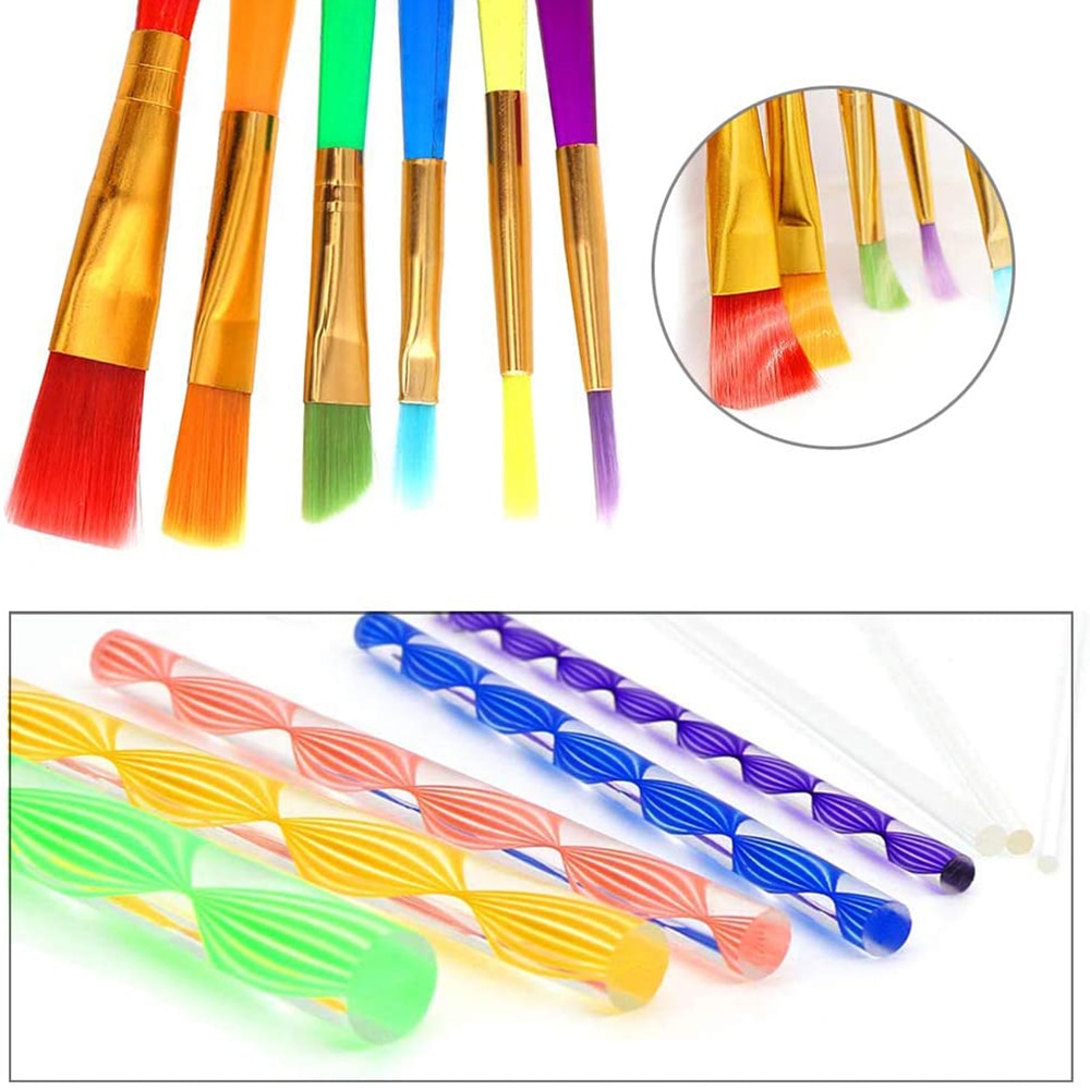 Kit d'outils pour dessin MANDALA sur galet (peinture - pinceaux pointillisme) – Image 6