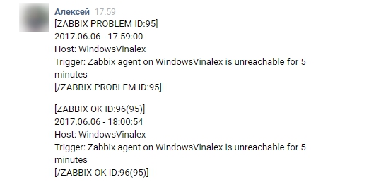 Прикручиваем к Zabbix оповещения в VKontakte
