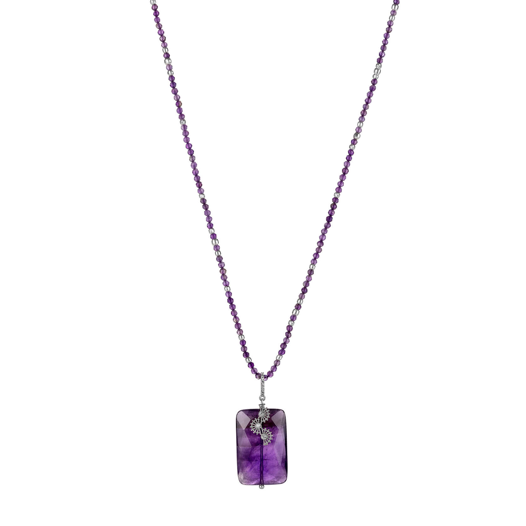 Long Amethyst Necklace