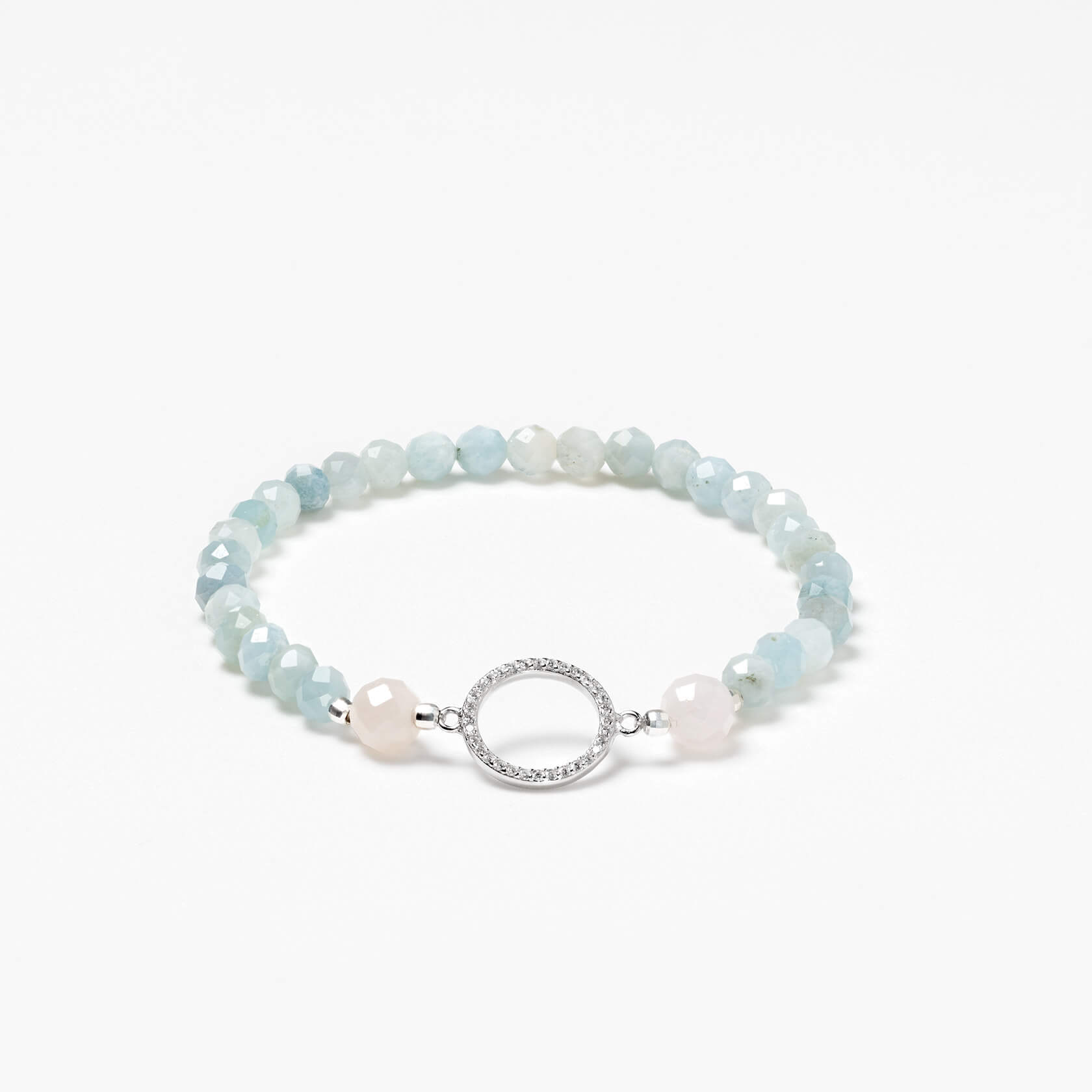 pulsera aguamarina nube aro