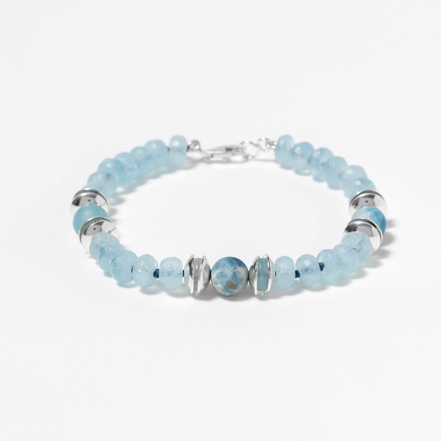 pulsera aguamarina