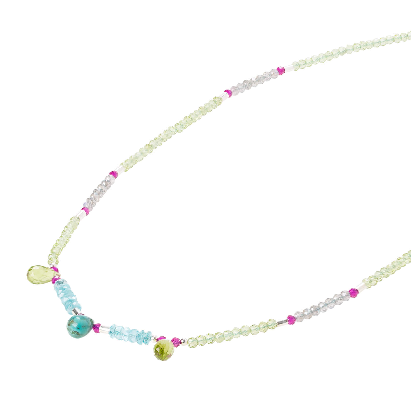 Karashi peridot short necklace