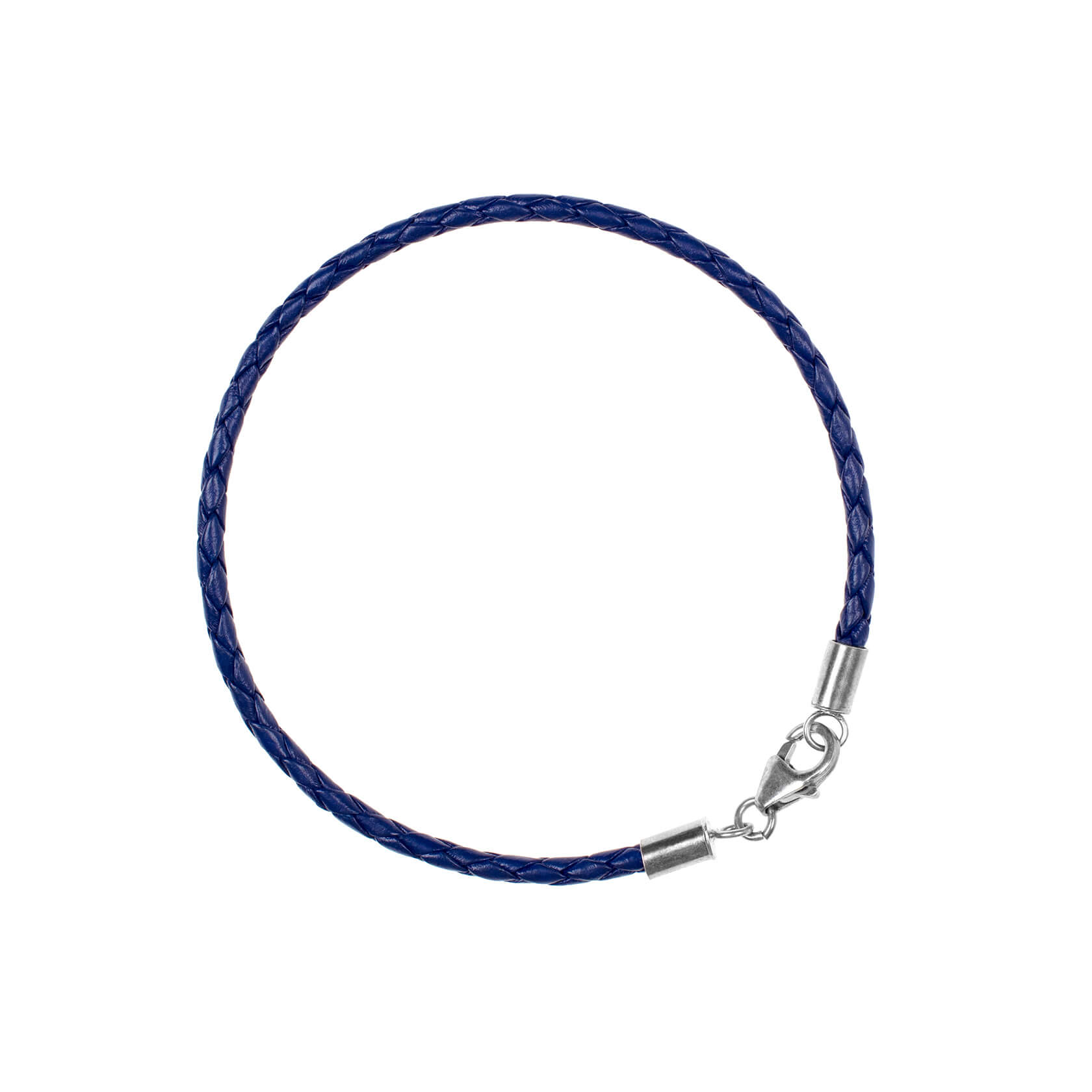 pulsera de cuero azul