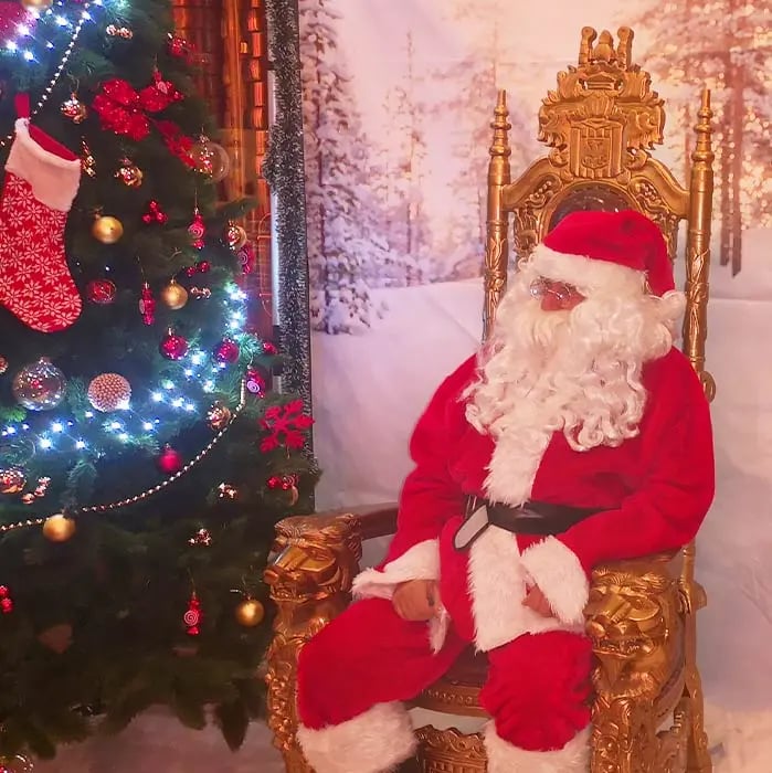 trône père Noël en location