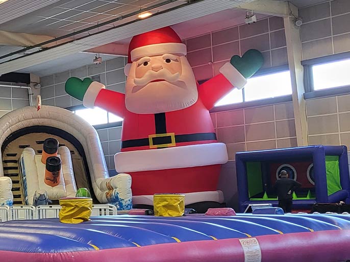 location de père noël gonflable
