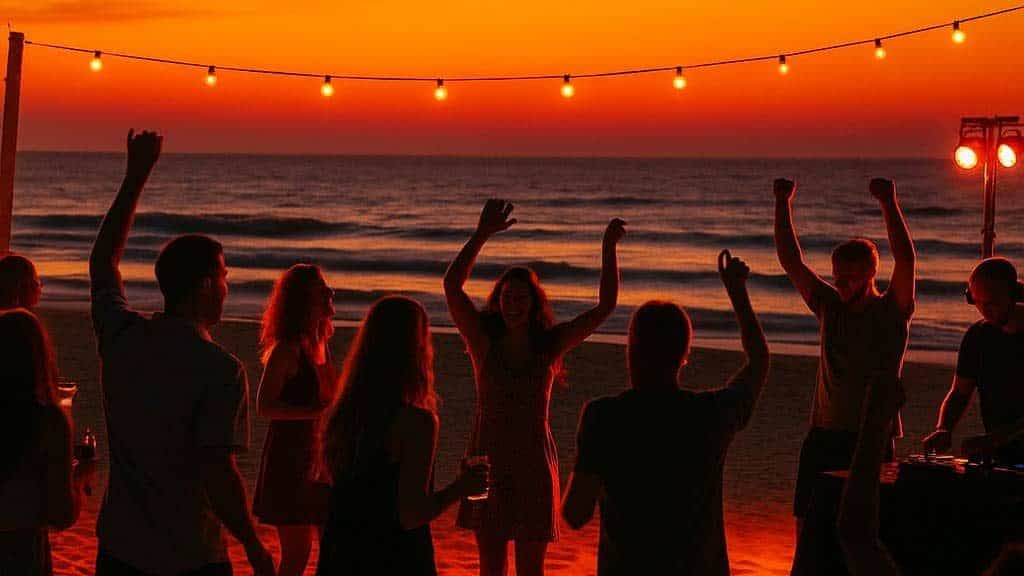 Soirée sur la plage