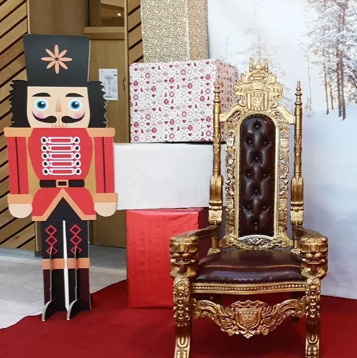 Location trône du père Noël