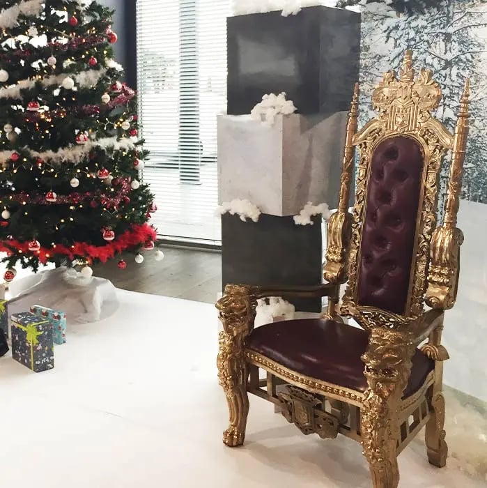 location trône père Noël