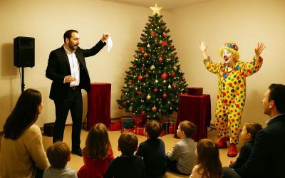 Spectacles pour enfants lors d’un arbre de Noël d’entreprise : les suggestions de Megamix