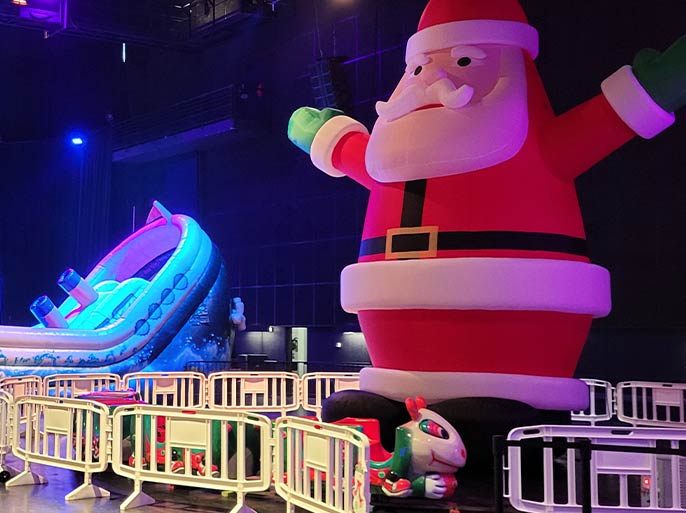 location de père noël gonflable