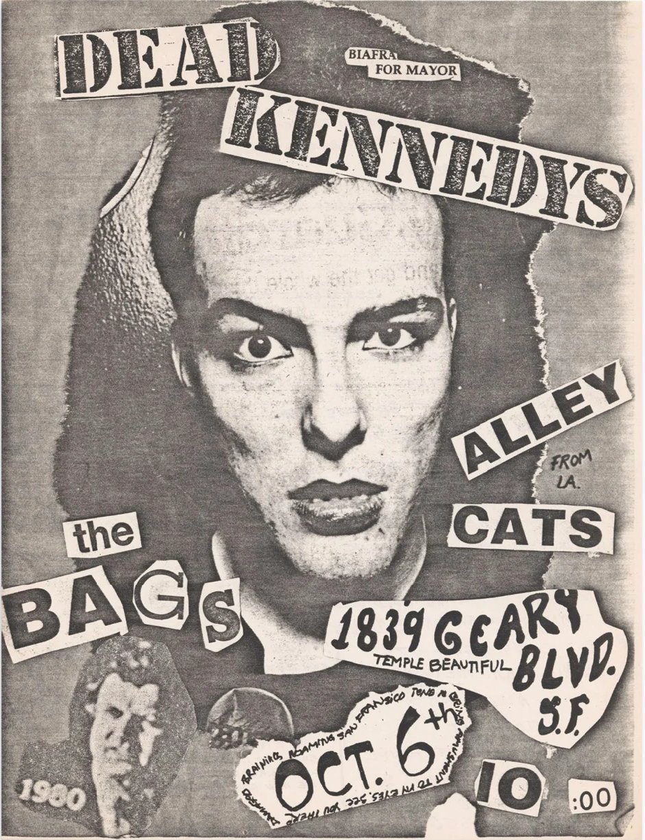 Dead Kennedys photocopy flyer