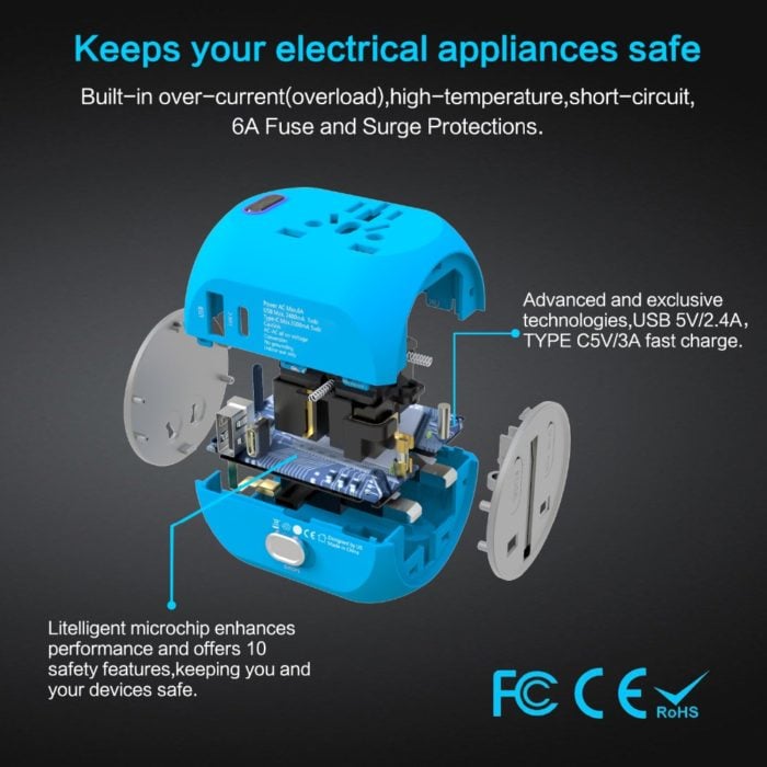 Universal Travel Adapter for over 150 Country - Image 3