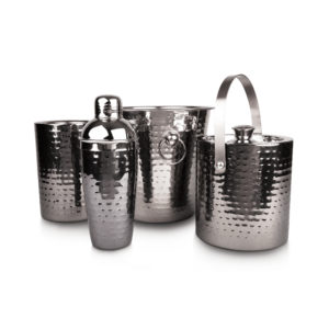 4 Pc Bar Set Hammerred With lacquer Coating