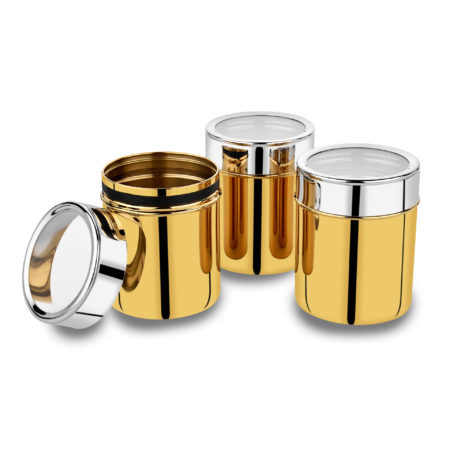 Canister 11 cm new gold img-79