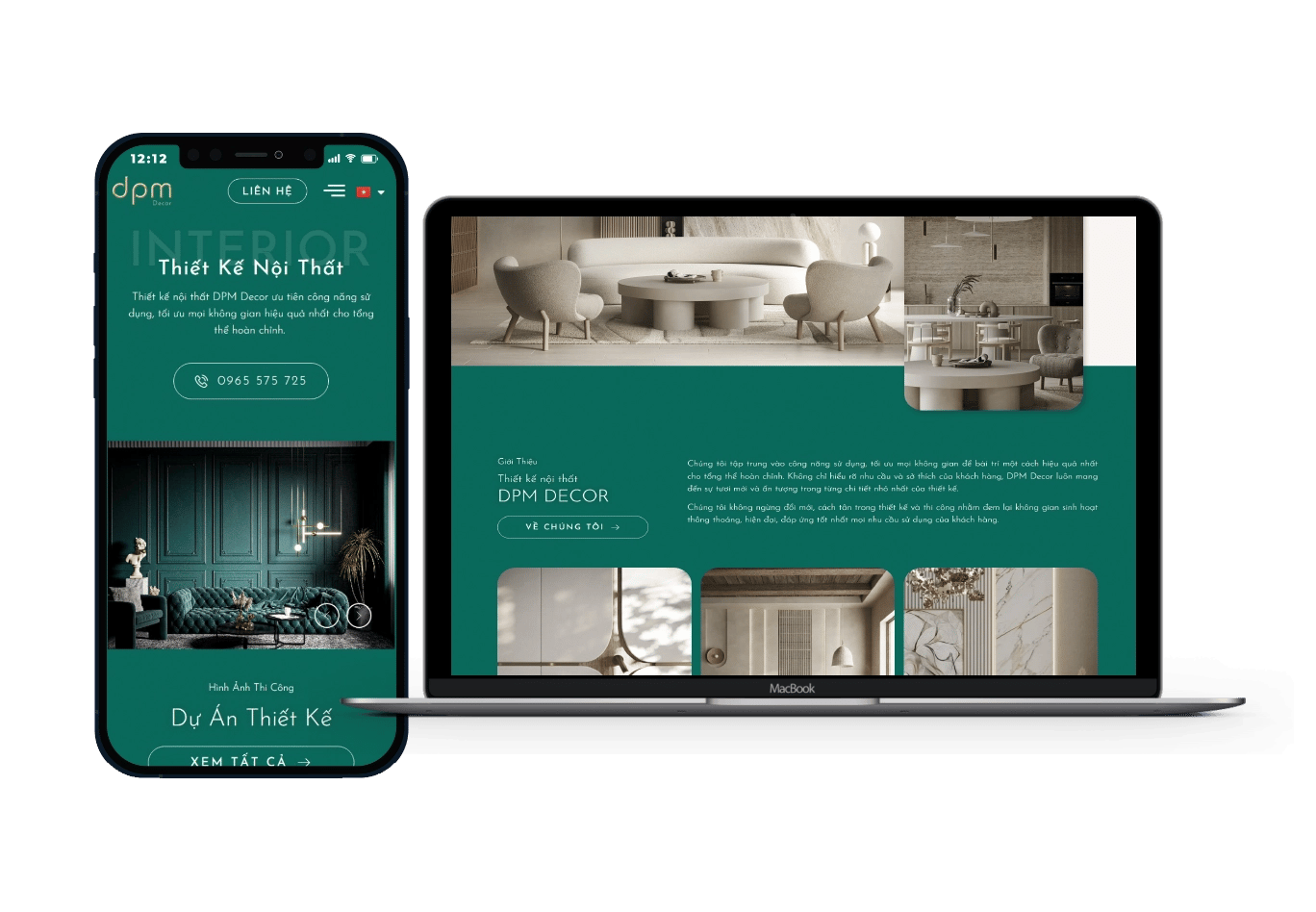 Website Design Services 2 dpmdecor LAPTOP copy