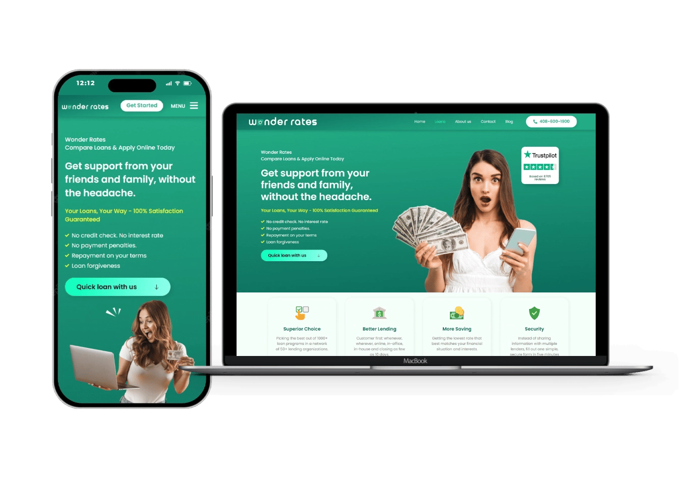 Website Design Services 5 wonder mobile laptop copy