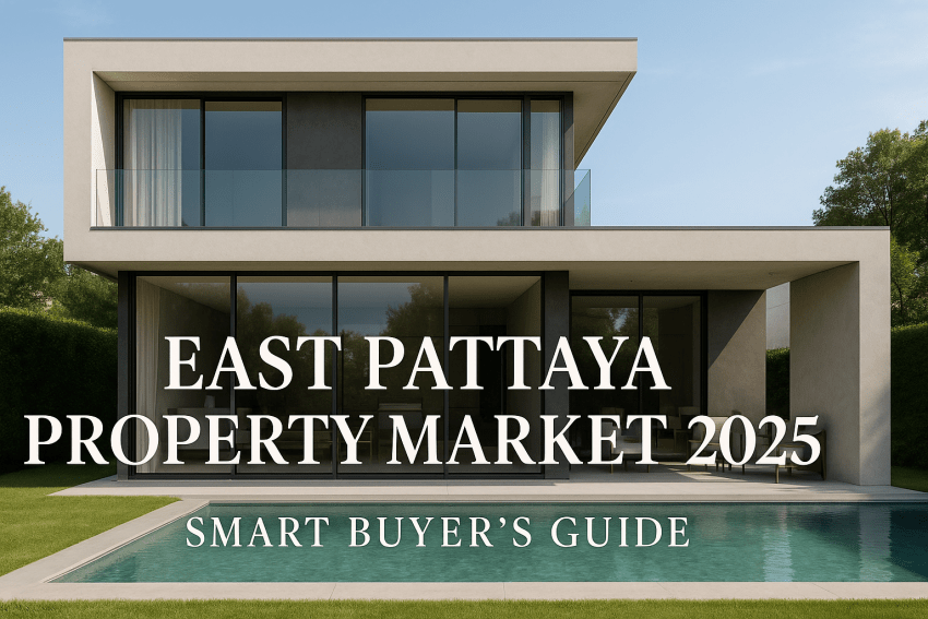 Modern pool villa in East Pattaya representing the 2025 property market and buyer investment opportunities.