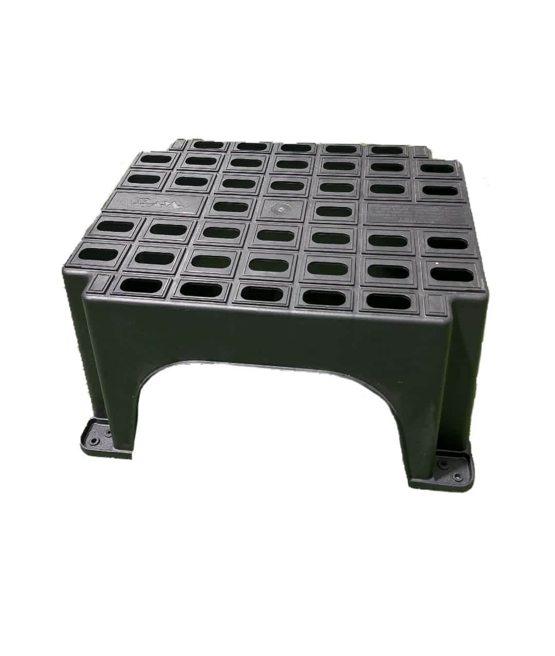 מדרגת עלייה שחורה לקרוואן - גדולה ורחבה