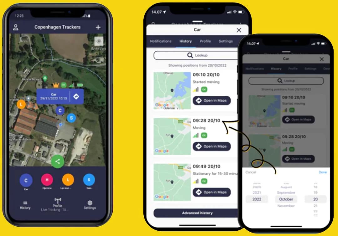 ⁦מכשיר מעקב GPS כולל סים פנימי וסוללה עצמאית דגם GEMSTONE מבית COPENHAGEN TRACKERS⁩ &ndash; תמונה ⁦4⁩