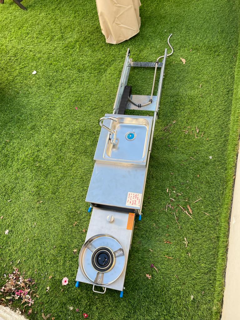 ⁦מגירה נשלפת כולל כיור וברז מתקפל כולל כירת גז⁩ – תמונה ⁦6⁩