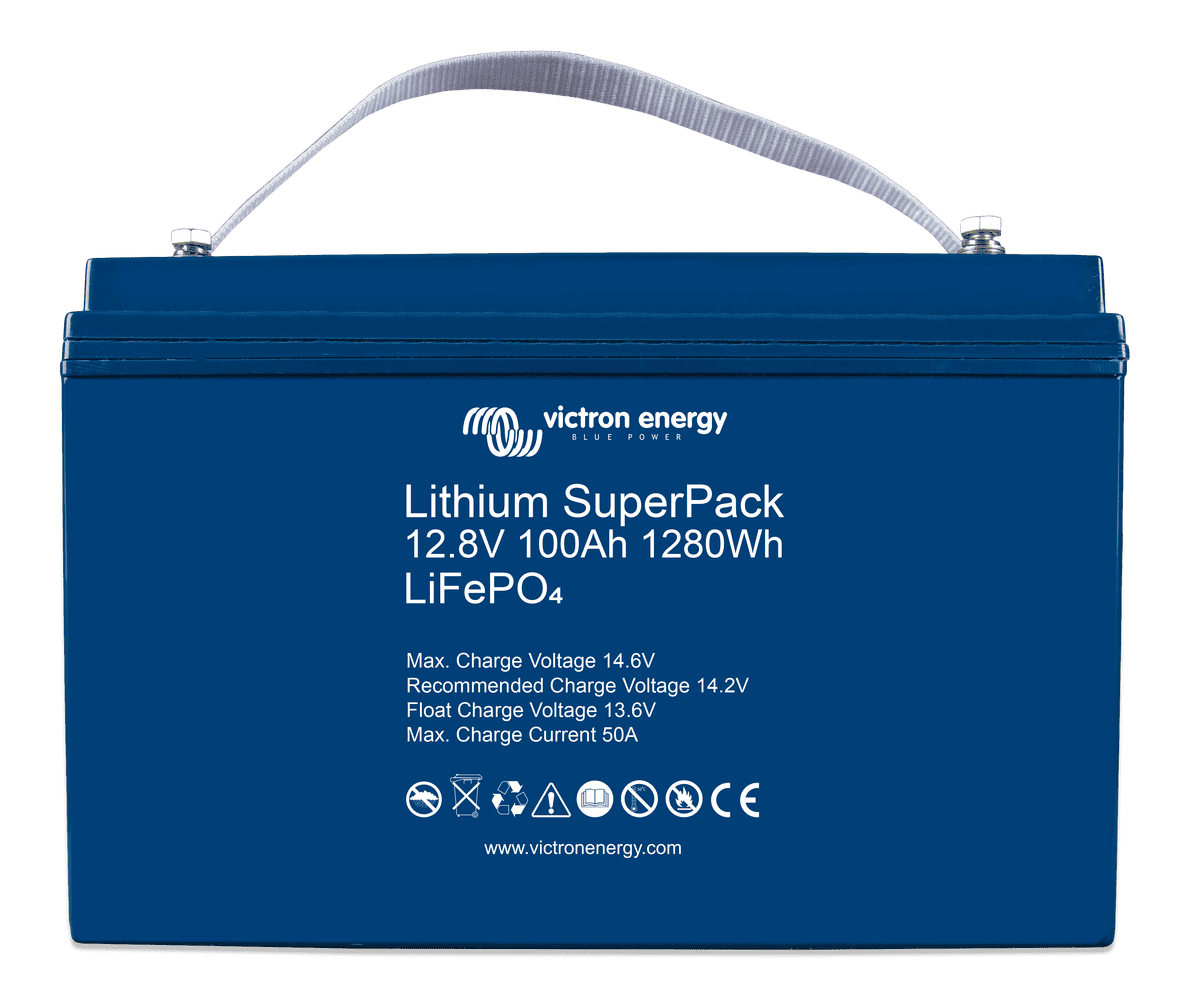 מצבר ליתיום תוצרת ויקטרון אנרג'י 12.8V 100Ah LIFEPO4