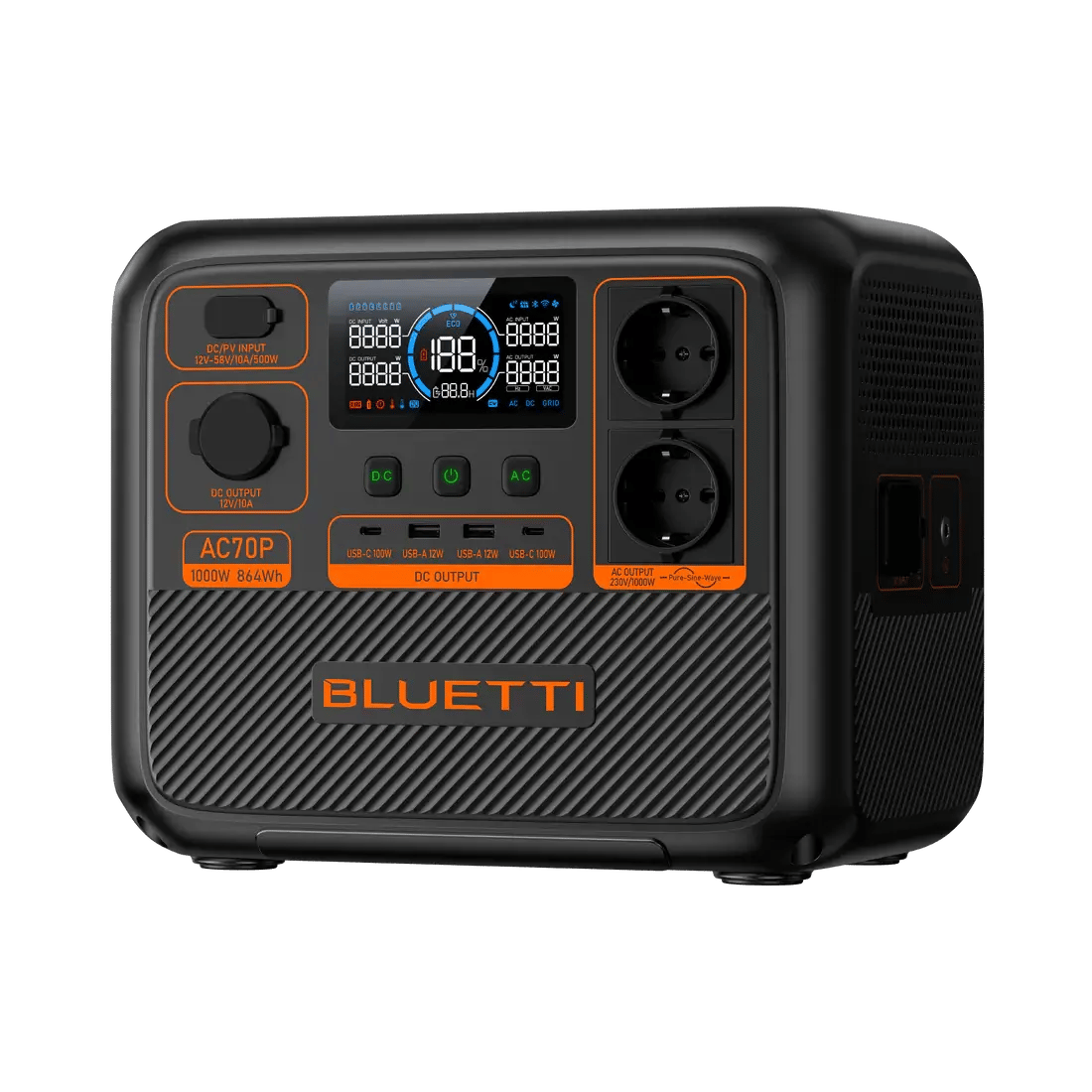 תחנת כוח ניידת BLUETTI AC70P | 1000W 864Wh