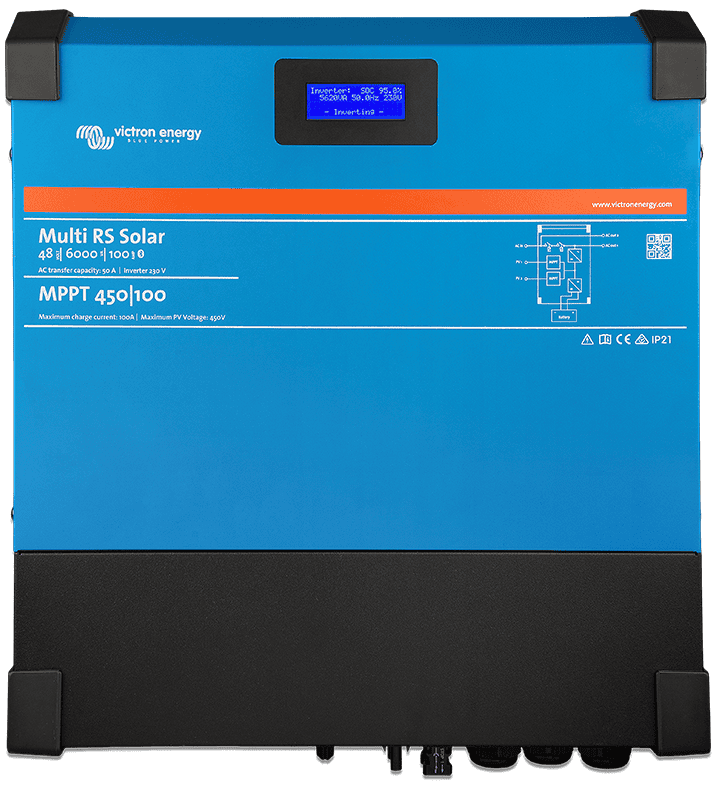 ⁦ממיר מתח 48V/6000W כולל בקר טעינה 100/450 - VICTRON Multi RS⁩ &ndash; תמונה ⁦2⁩