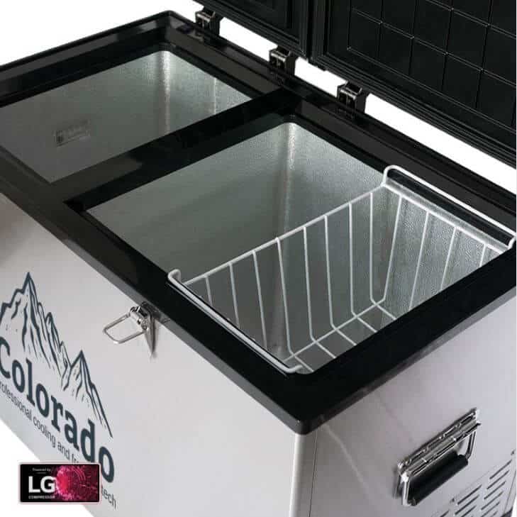 ⁦מקרר לרכב - 80L - נירוסטה - 2 תאים - CMP80 - Colorado⁩ – תמונה ⁦3⁩