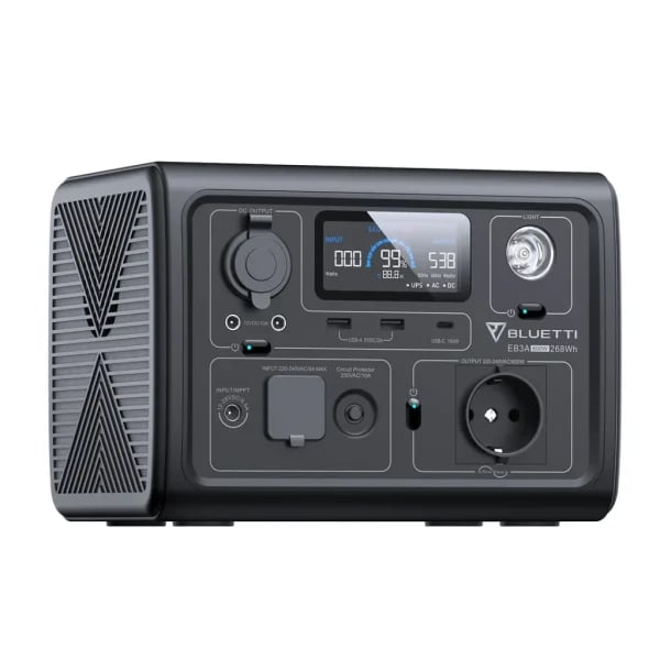 ⁦תחנת כוח ניידת BLUETTI EB3A | 600W 268Wh⁩ – תמונה ⁦4⁩