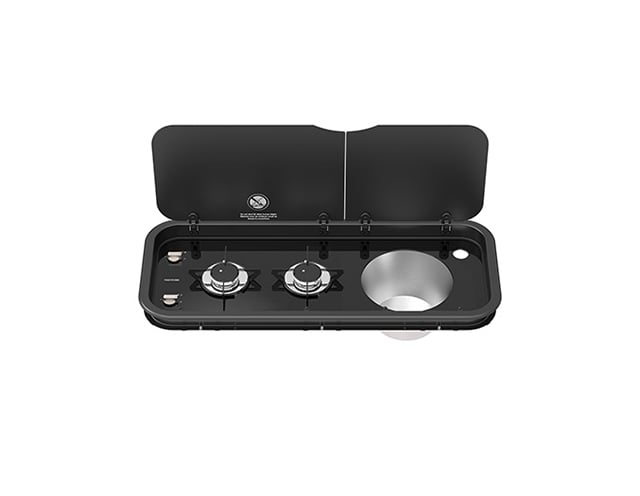 יחידת מטבח כיריים 2 ראשים + כיור THETFORD