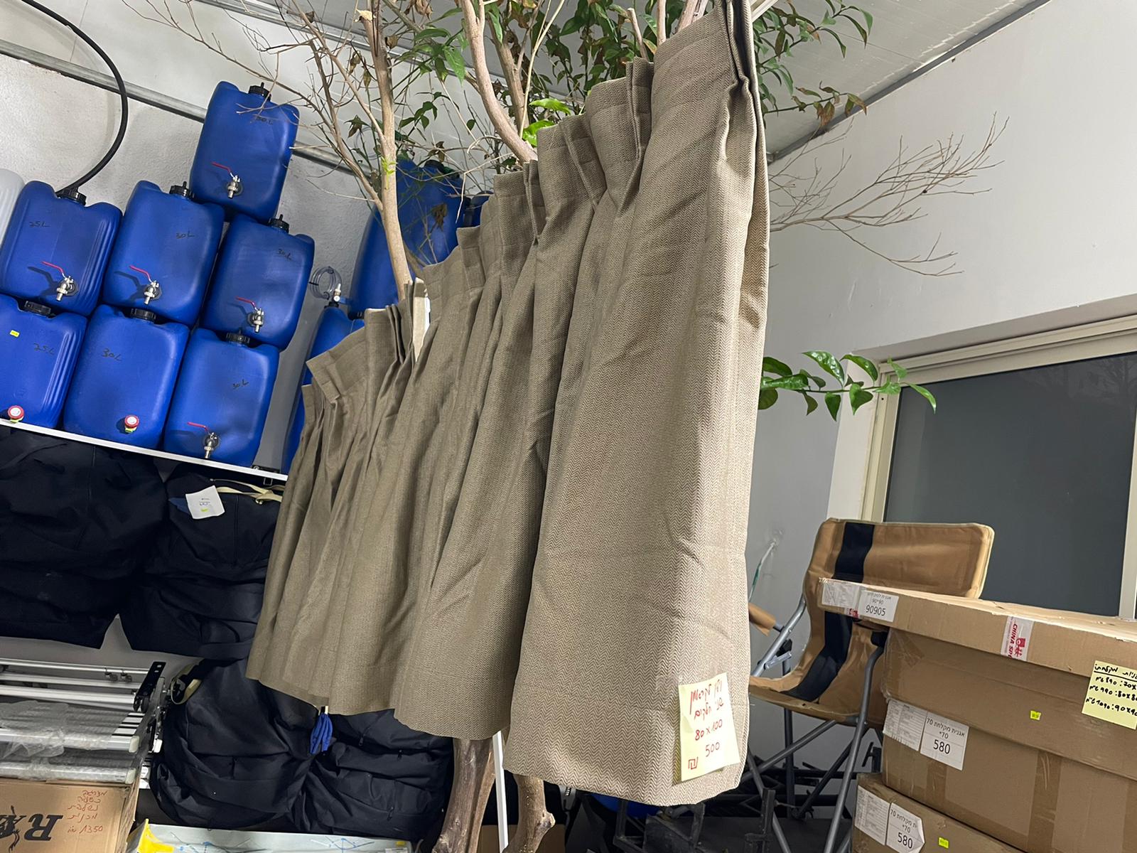 וילון מעוצב לקרוואן 2 חלקים