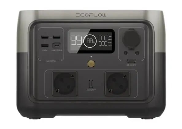 תחנת כח ניידת 2 ECOFLOW RIVER MAX - קיבולת 512Wh הספק 500-1000W