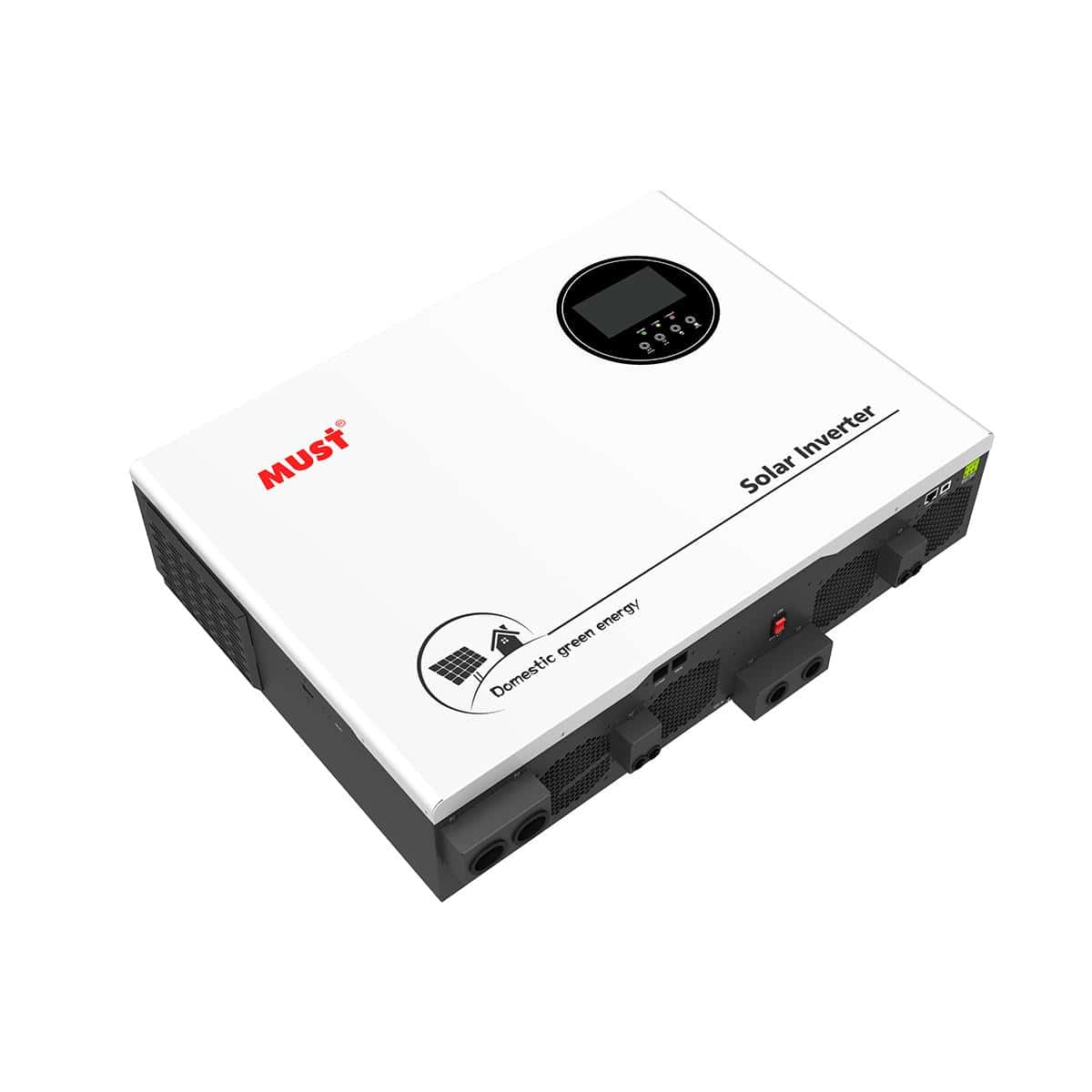 ממיר מתח 48V/10KW עם 2 בקרי טעינה MUST - MPPT 100A