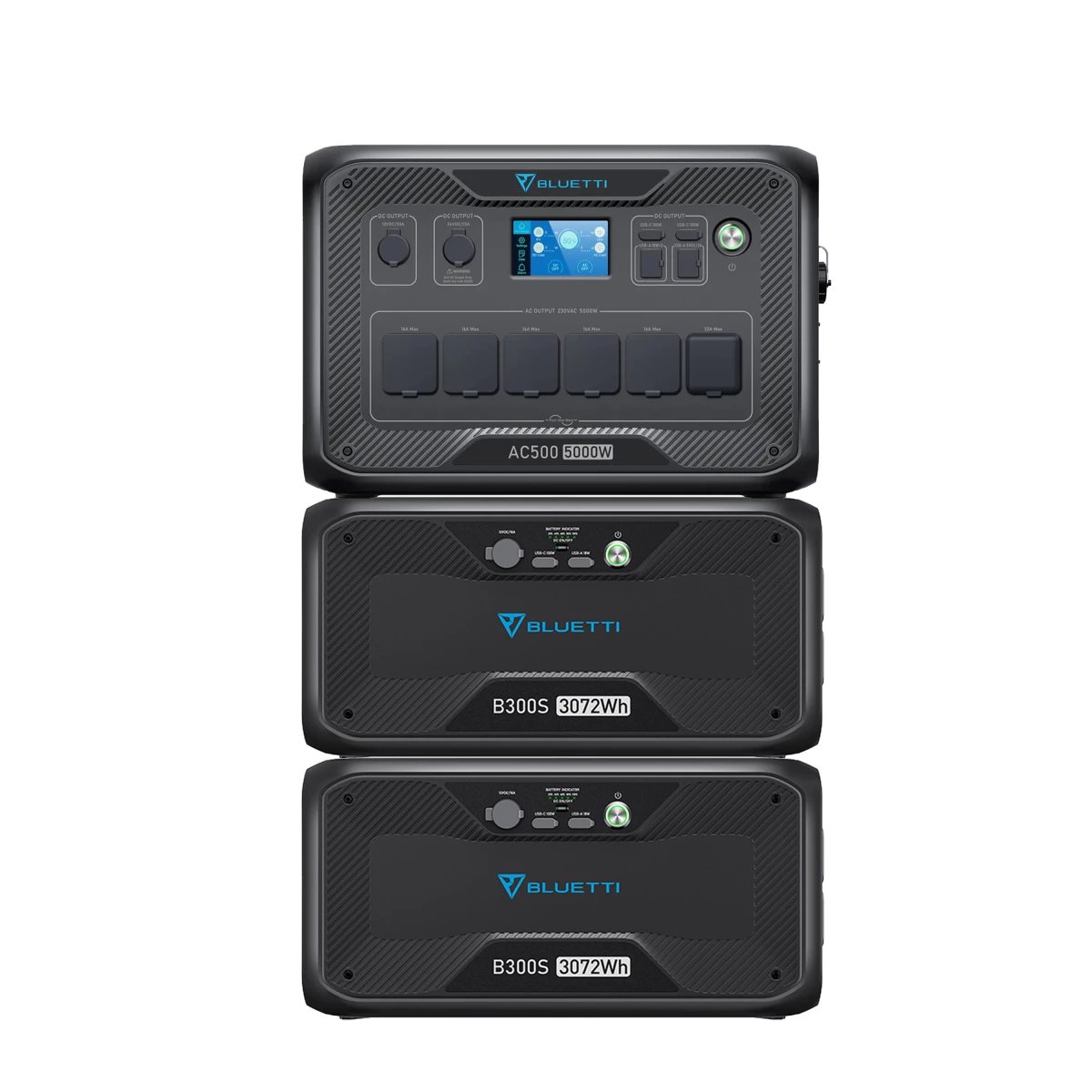 ⁦קיט מערכת סולארית BLUETTI AC500 עם 2 סוללות אגירה B300S ו6 פאנלים סולאריים 560W⁩ – תמונה ⁦3⁩