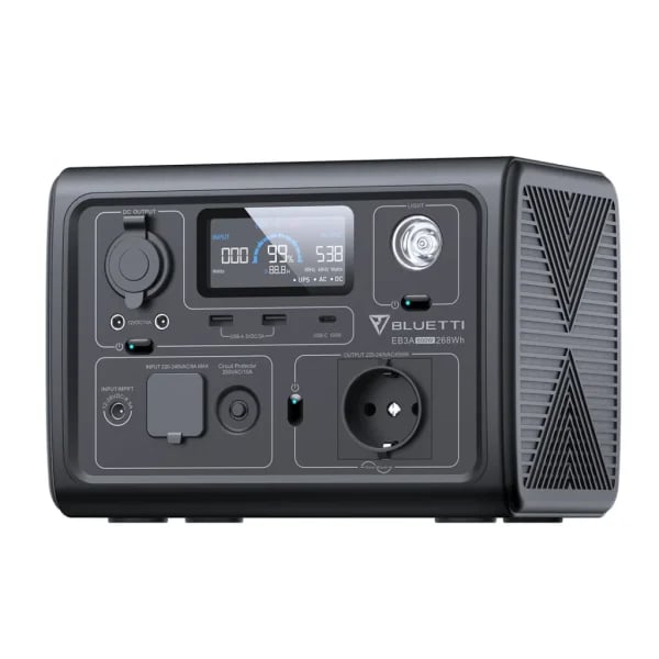 ⁦תחנת כוח ניידת BLUETTI EB3A | 600W 268Wh⁩ – תמונה ⁦3⁩