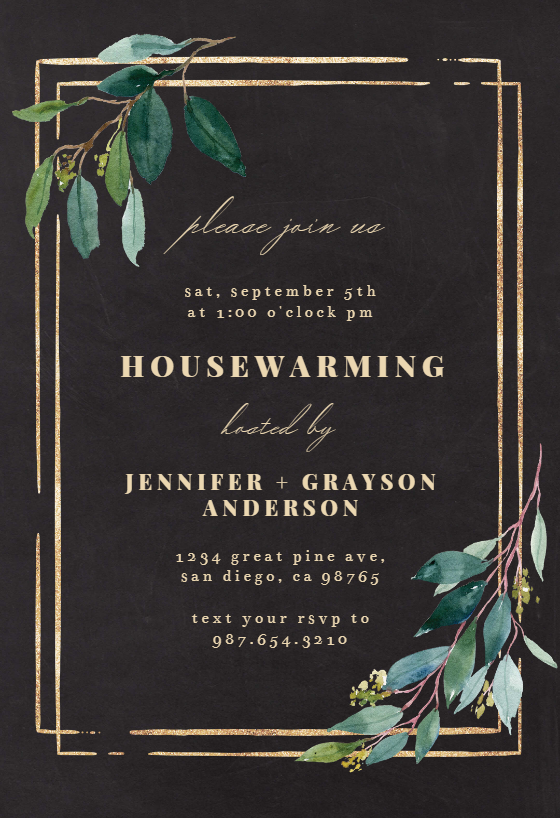Housewarming Invitation Card Design