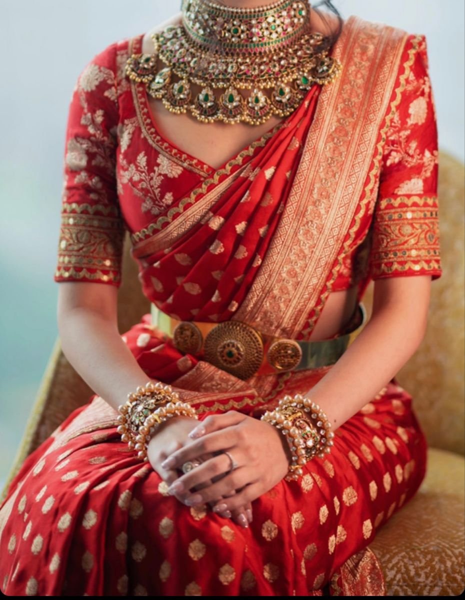 Sabyasachi Bengali Bridal Blouse Design