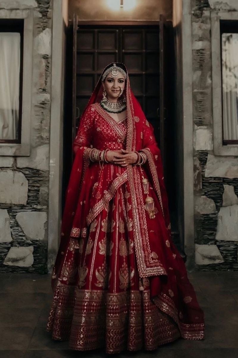 Matching Double Dupatta Bridal Lehenga