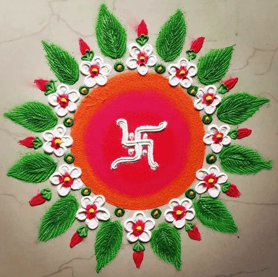 Swastik Rangoli
