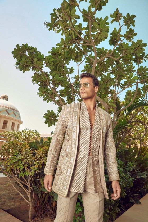 Party Wear Kurti with Jodhpuri Jacket