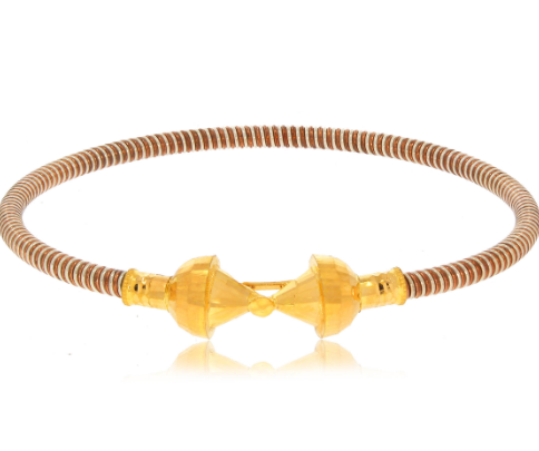 Spiral Glint Gold Noa Bangle