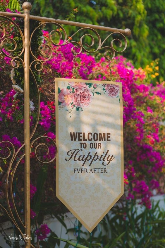 Invitation Wedding Sign for Guests