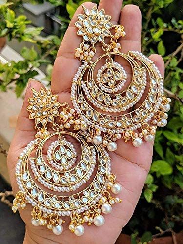 Bridal ‘Chandbali’ in Pearl Set