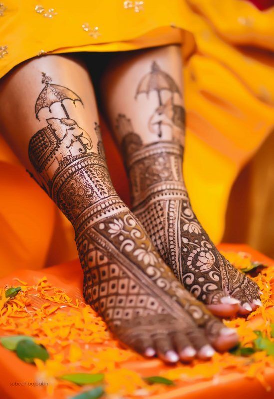 Henna Bridal Mehndi Designs for Foot