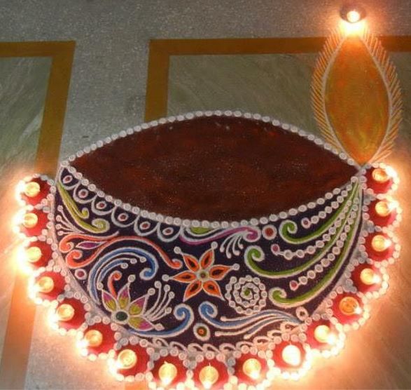 Diya Rangoli