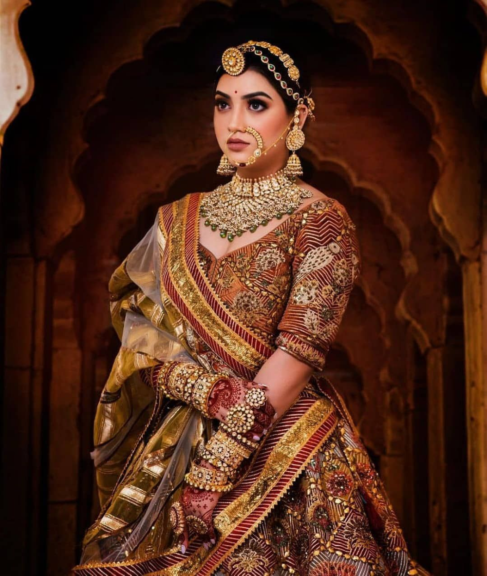 Mirrorwork Rajasthani Bridal Lehenga