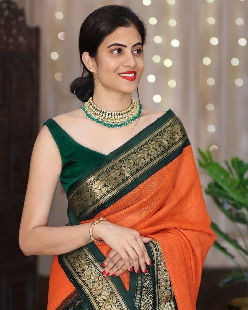 The Green Bridal Banarasi Silk Saree